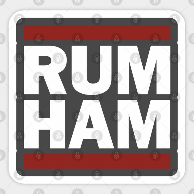 RUM HAM Sticker by Aries Custom Graphics